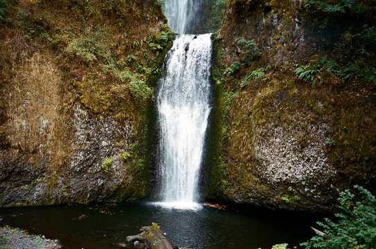 Waterfall photo on film