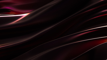 Beautiful luxury elegant backdrop with silk fabric drapery. 3d illustration, 3d rendering.