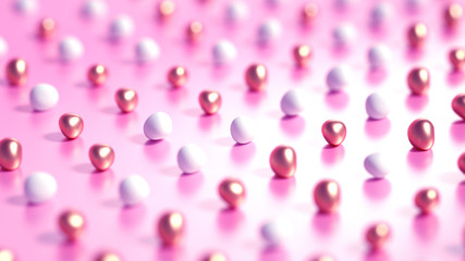 Beautiful background with geometric shape. 3d illustration, 3d rendering.