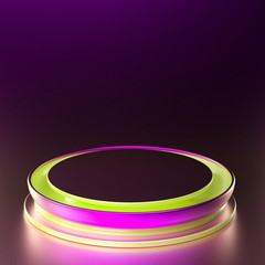 Elegant minimal background. 3d illustration, 3d rendering.