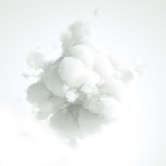 Cloud isolated, steam, smoke. 3d illustration, 3d rendering. - 310764576