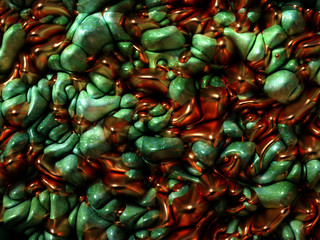 Beautiful, elegant, abstract background with metal and the texture of stone, marble and granite. 3d illustration, 3d rendering.