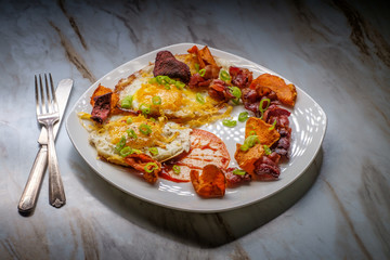Sunny Side Up Eggs Bacon