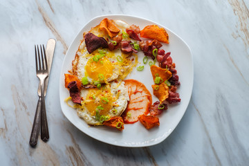 Sunny Side Up Eggs Bacon