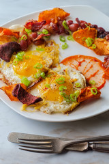 Sunny Side Up Eggs Bacon