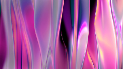 Beautiful luxury elegant backdrop with silk fabric drapery. 3d illustration, 3d rendering.