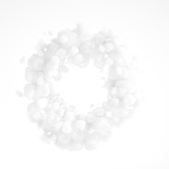 Cloud isolated, steam, smoke. 3d illustration, 3d rendering.