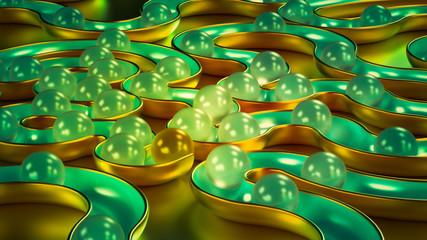 Obraz premium Elegant minimal background. 3d illustration, 3d rendering.