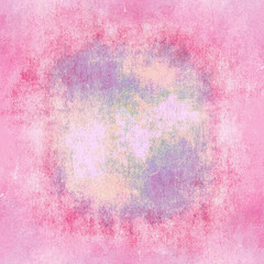 Pink Watercolor Grungy Scratchy Abstract Textured Paper Background 