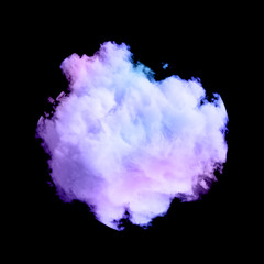 Cloud isolated, steam, smoke. 3d illustration, 3d rendering.