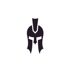 Greek Sparta / Spartan Helmet Warrior logo design