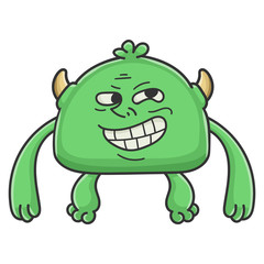 Trolling Meme green goblin cartoon monster