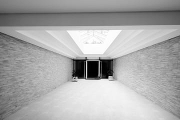 empty corridor in modern building