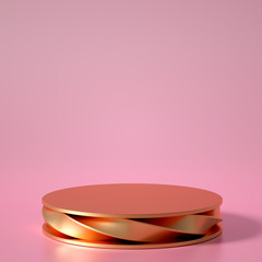 Beautiful background with geometric shape. 3d illustration, 3d rendering.