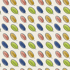 seamless pattern with feathers