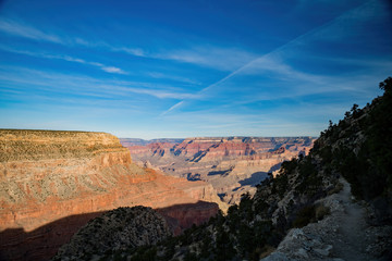 Naklejka premium Beautiful landscape of the Hermit Trail, Grand Canyon National Park