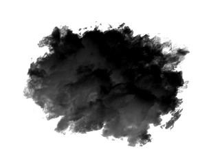 Cloud isolated, steam, smoke. 3d illustration, 3d rendering.