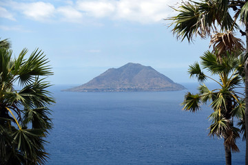Indonesia Alor - view from Pura Island to Ternate Island