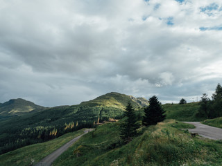 road in mountains