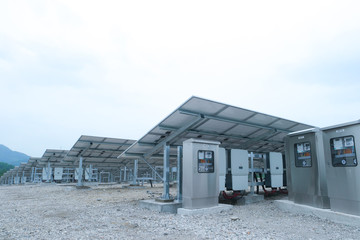 Naklejka premium solar power plant