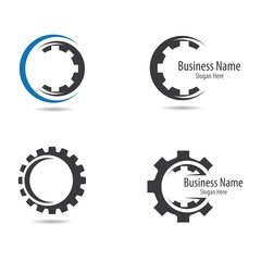 Gear logo vector icon