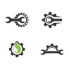 Gear logo vector icon