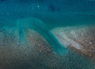 aerial view of river