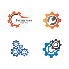 Gear logo vector icon