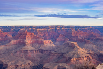 Beautiful sunrise landscape of the Grand Canyon National Park