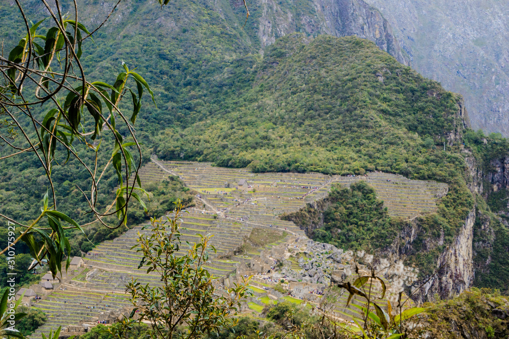 Canvas Prints The terraces or agricultural platforms of the Inca Empire, Machu Picchu Cusco