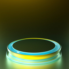 Elegant minimal background. 3d illustration, 3d rendering.