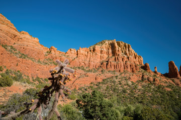 Sunny view of the beautiful landscape of Sedona