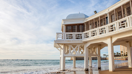 Balneario de la Playa de La Caleta beach in Cadiz, Andalucia, Spain © Daniel