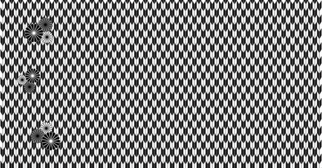 日本の伝統柄　矢絣文様　レトロモダン　背景イラスト