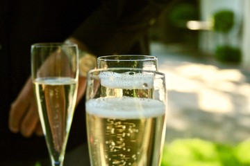 Champagne in glass