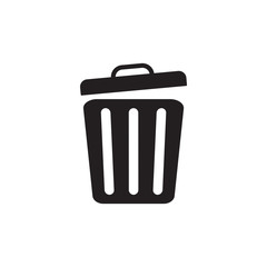 trash can icon, garbage can icon, rubbish bin icon