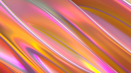 Beautiful luxury elegant backdrop with silk fabric drapery. 3d illustration, 3d rendering.