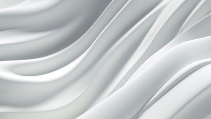 Obraz premium Beautiful luxury elegant backdrop with silk fabric drapery. 3d illustration, 3d rendering.