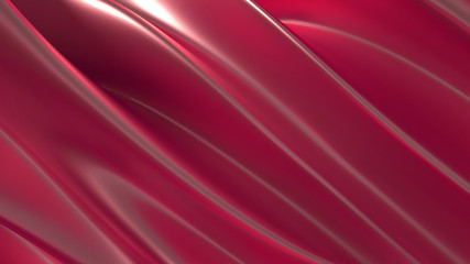 Beautiful luxury elegant backdrop with silk fabric drapery. 3d illustration, 3d rendering.