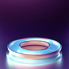 Elegant minimal background. 3d illustration, 3d rendering.