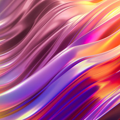 Obraz premium Beautiful luxury elegant backdrop with silk fabric drapery. 3d illustration, 3d rendering.