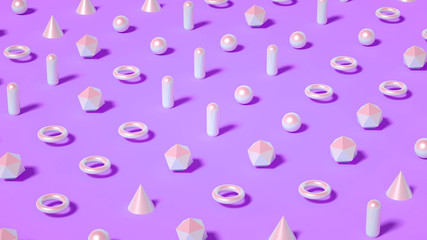 Beautiful background with geometric shape. 3d illustration, 3d rendering.