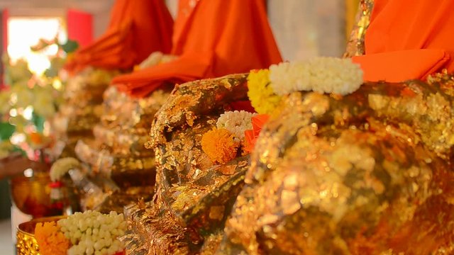 people pray at tample in Thailand