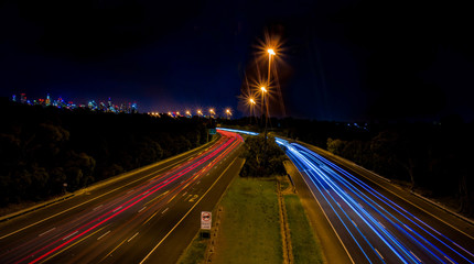 Fototapeta na wymiar Night Traffic