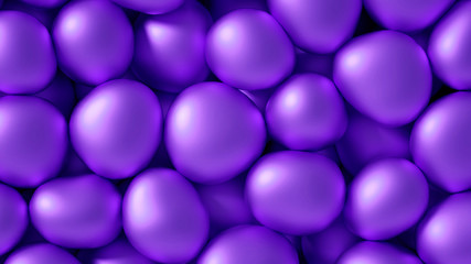 Beautiful background with beads, particles and simulation. 3d illustration, 3d rendering.