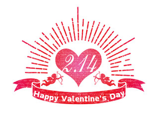 ハートにリボンとタータンチェックイラスト バレンタイン販売促進用バナーポスターポップテンプレートvalentine Banner Wall Mural Globeds ハートにリボンとタータンチェックイラスト バレンタイン販売促進用バナーポスターポップテンプレートvalentine Banner Wall Mural Globeds