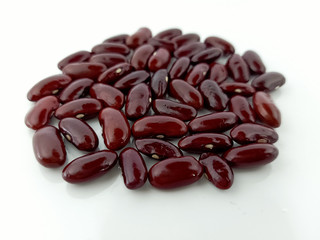 red beans isolated on white background