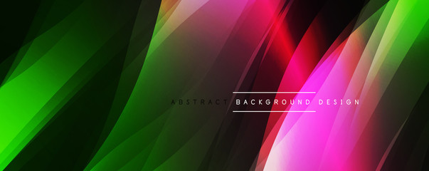 Naklejka premium Dynamic trendy simple fluid color gradient abstract background with line effects. Vector Illustration For Wallpaper, Banner, Background, Card, Book Illustration, landing page