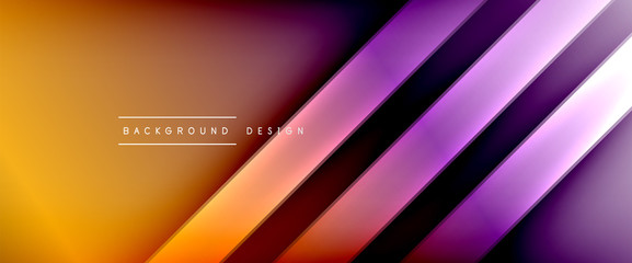 Dynamic trendy fluid color gradient abstract background with flowing wave lines. Vector Illustration