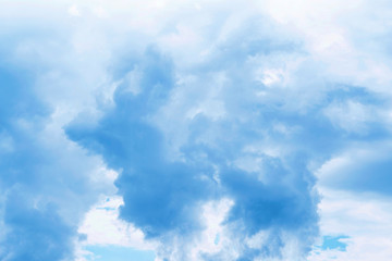 Fototapeta premium blue sky with clouds background, Beautiful Amazing shape